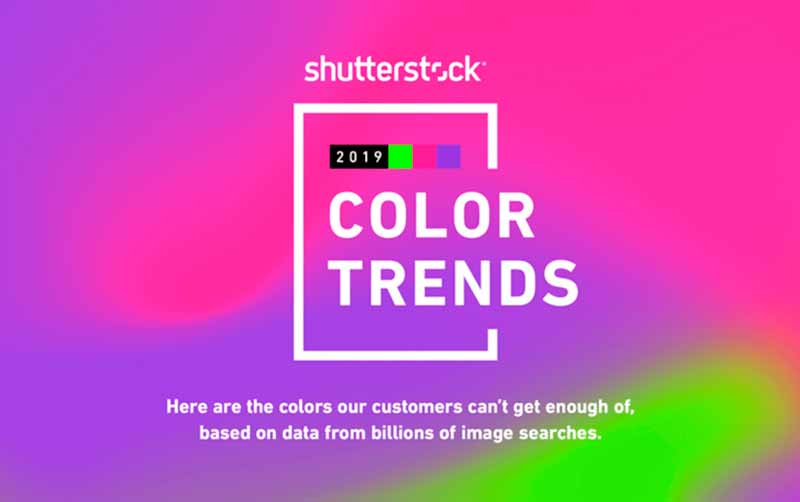 tendencias color shutterstock