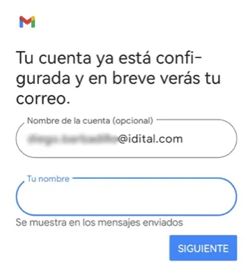 Correo Android 9