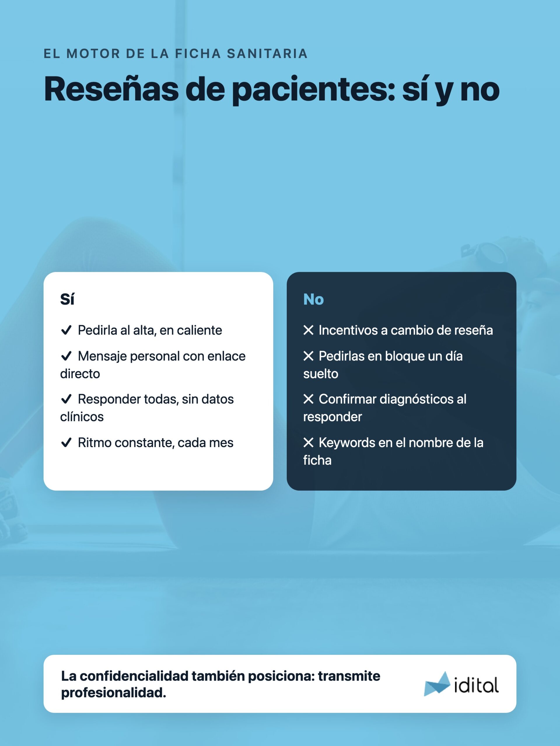 Qué hacer y qué no hacer al pedir reseñas en una clínica de fisioterapia